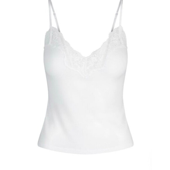 Skims Sheer Cotton Lace Cami Sleep set NWT medium - Picture 1 of 6